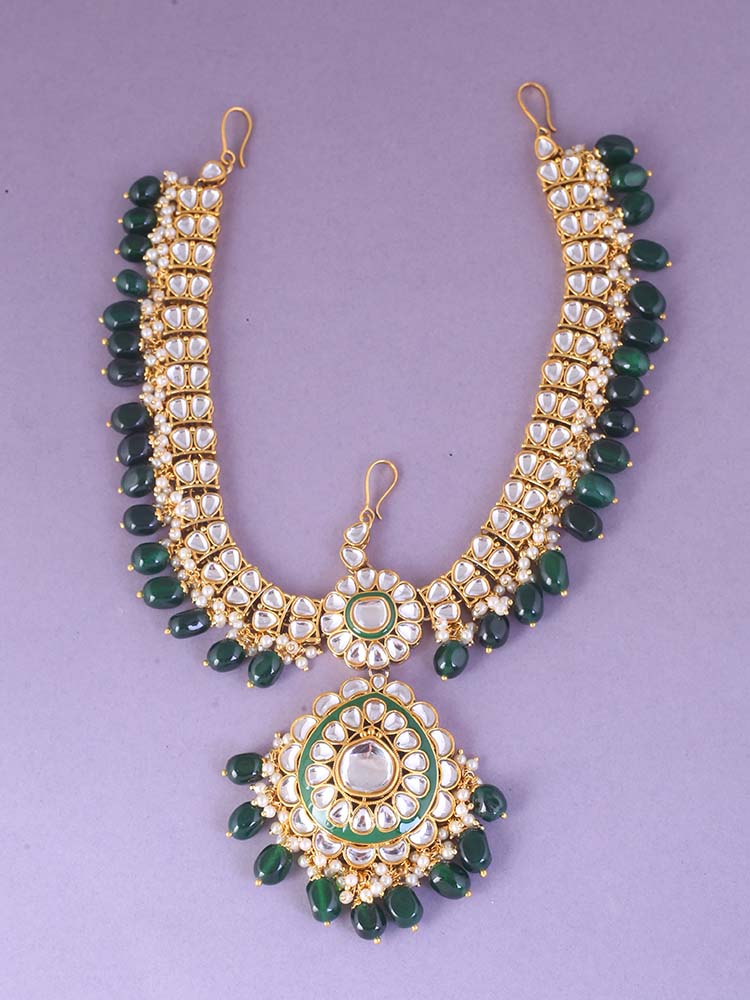 Emerald Aishwarya Bridal Jewellery Set