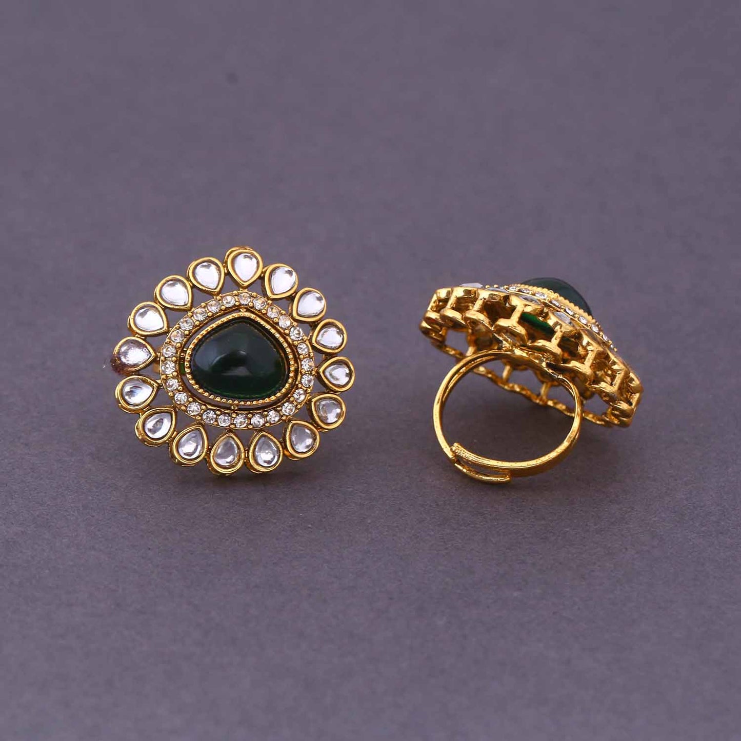 Emerald Madhura Semi-Bridal Jewellery Set