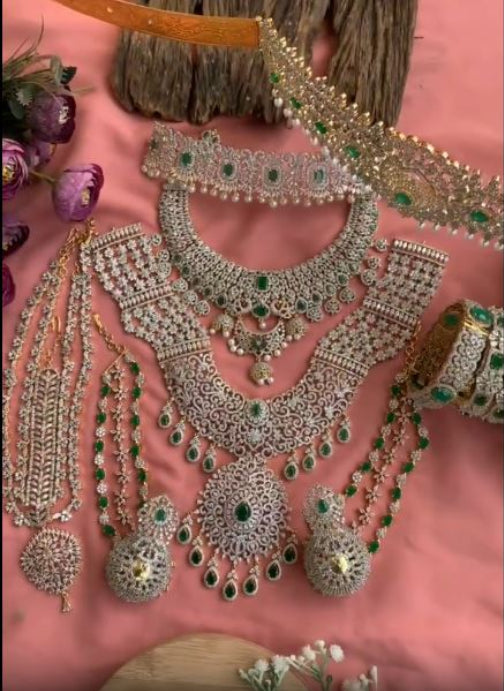 American Diamond Bridal jewellery sets Full Combo