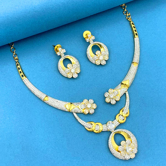 AD Studded Necklace Set