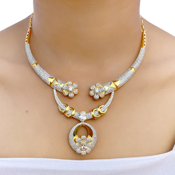 AD Studded Necklace Set