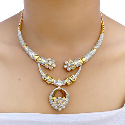 AD Studded Necklace Set