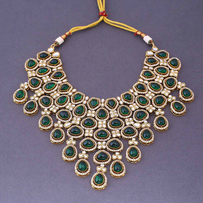 Emerald Madhura Semi-Bridal Jewellery Set