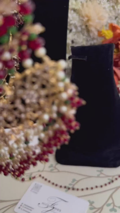 uniqueAd diamond necklace Jewellery full combo set